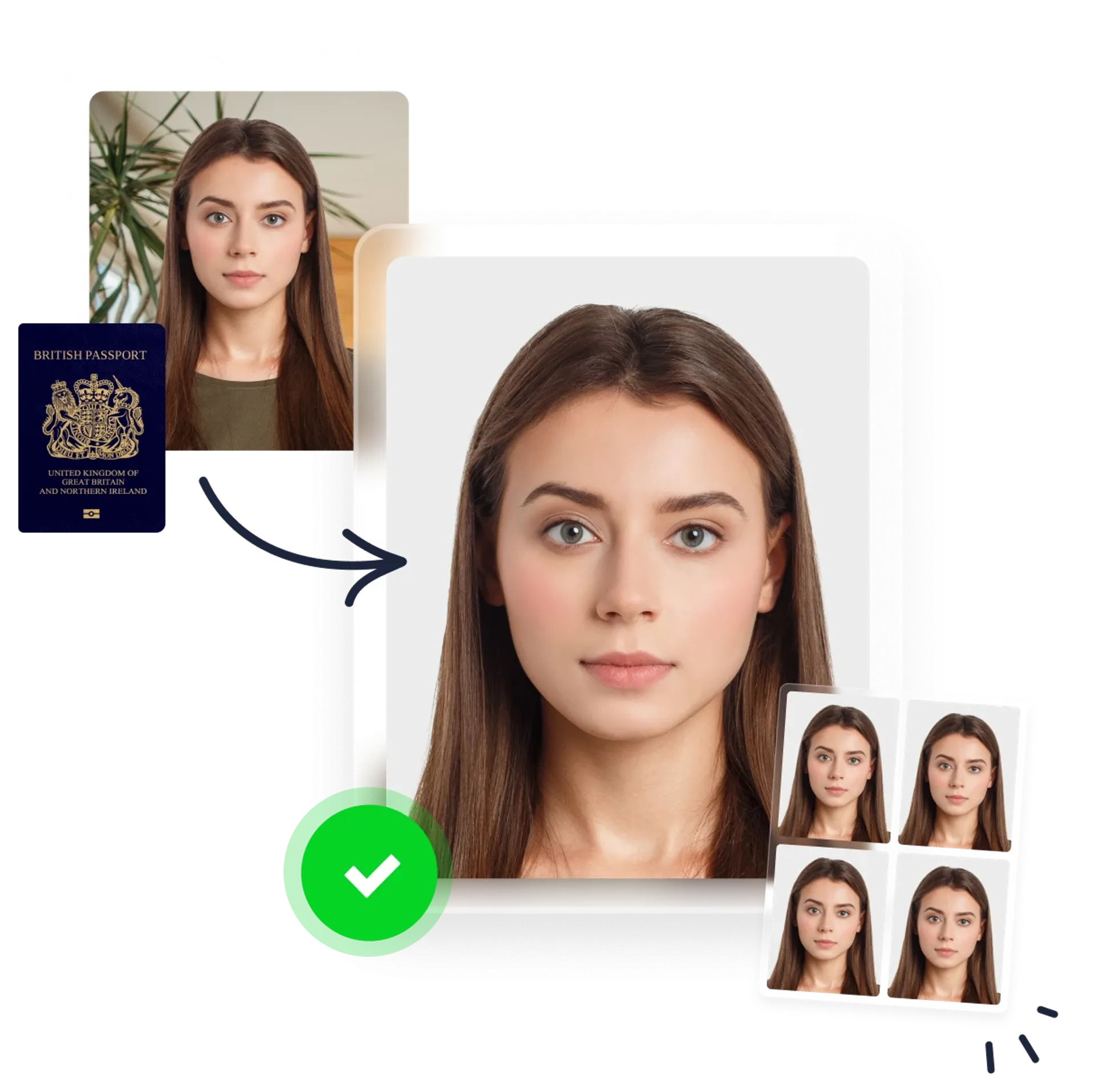 Passport photo without leaving home