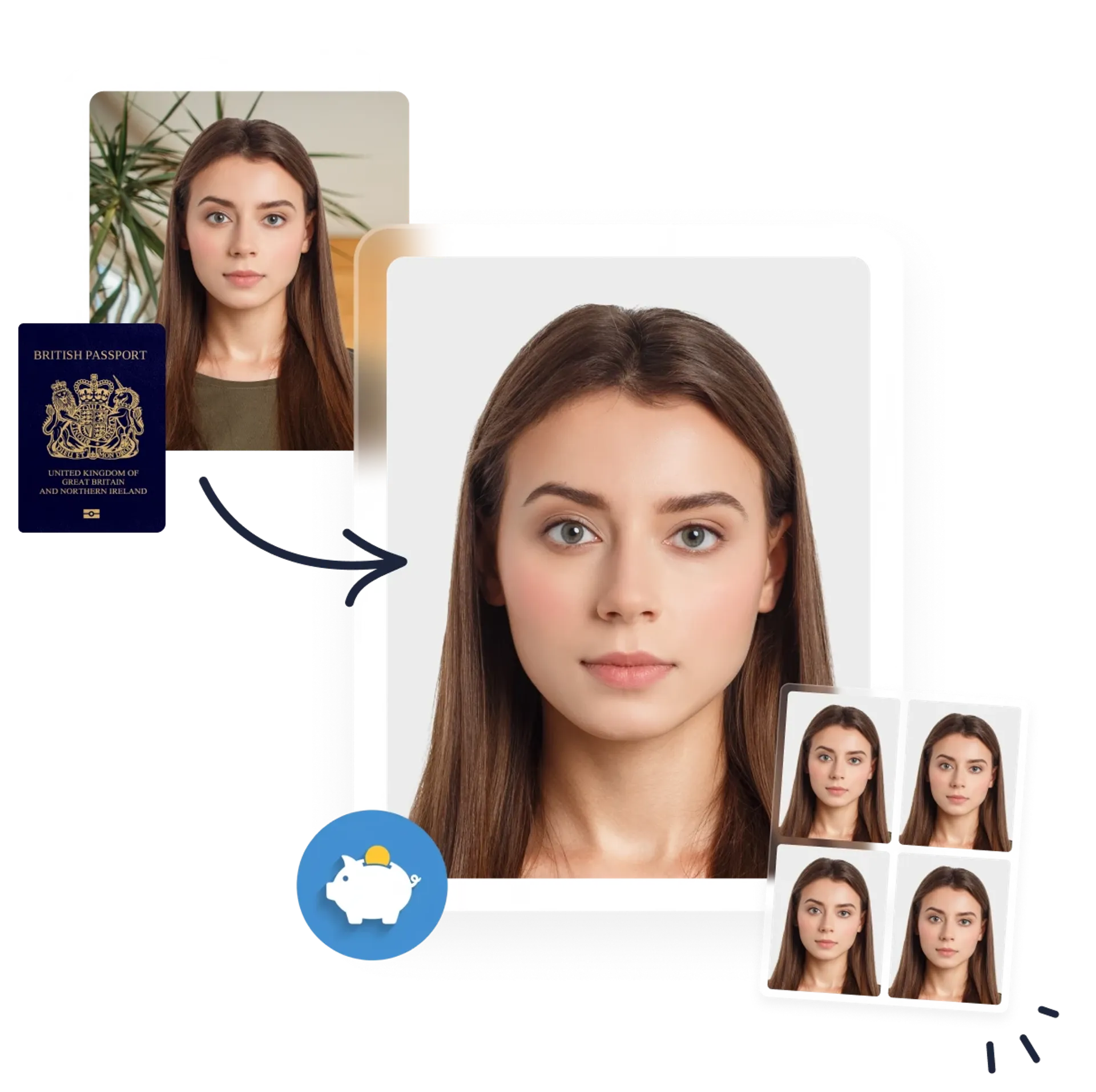 Passport photo maker