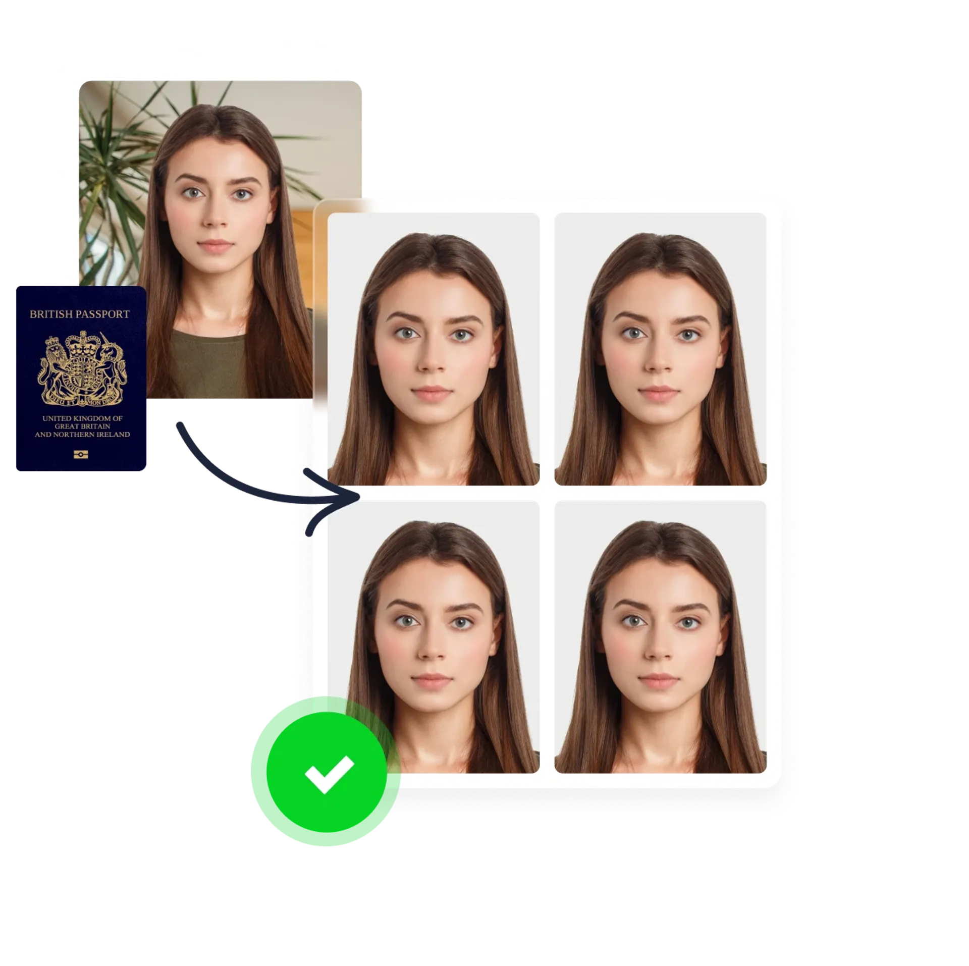 Print passport photos in official format