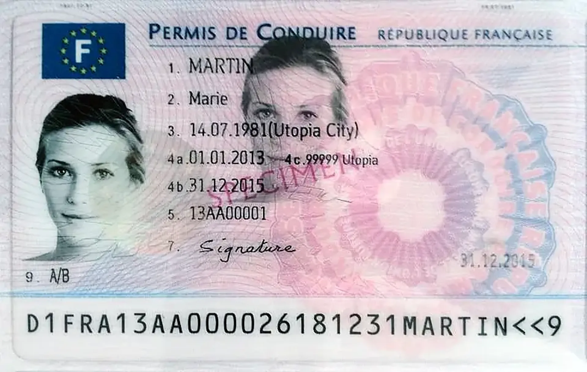 Photo permis de conduire