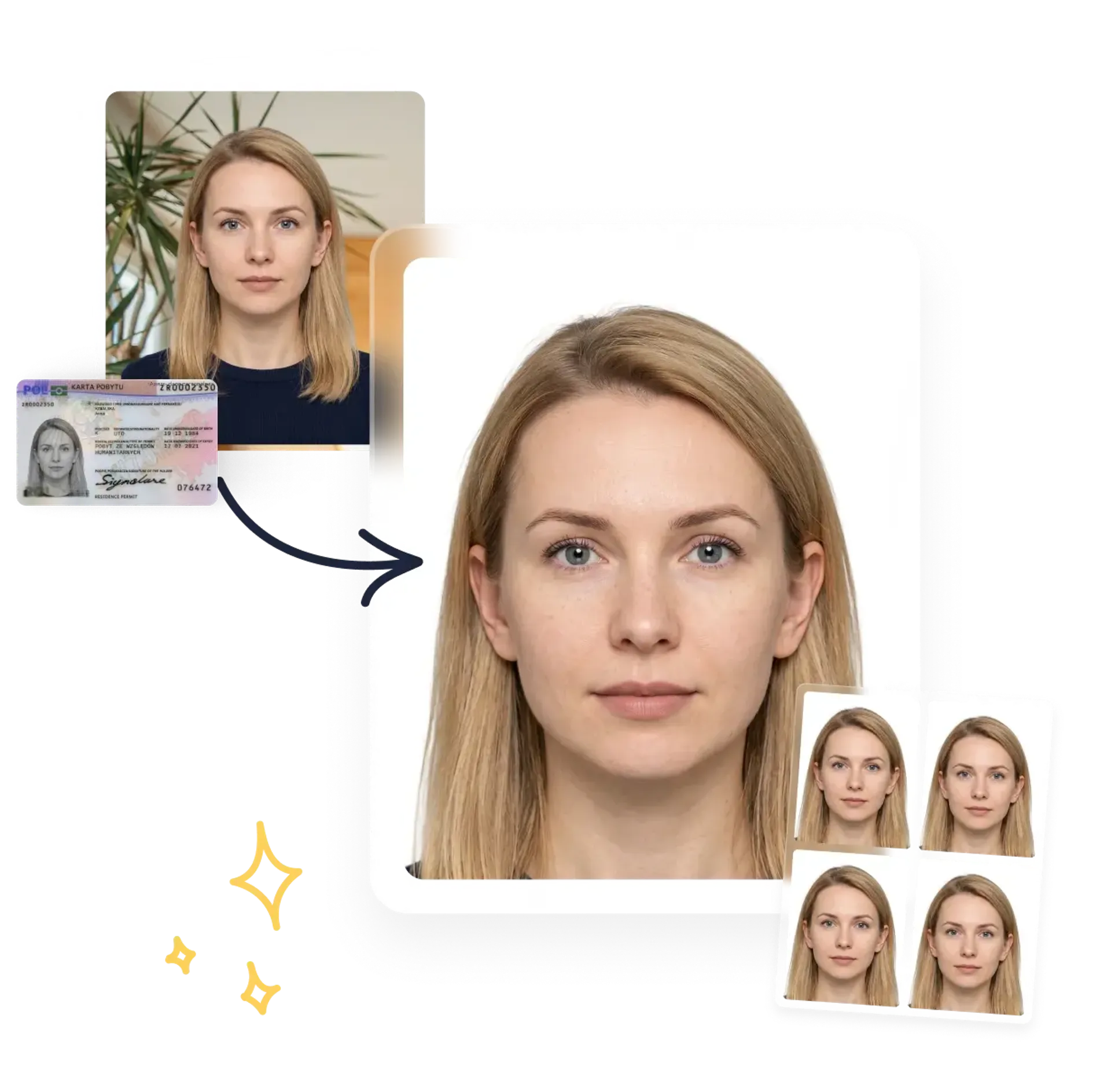 Zdjęcie na kartę pobytu online: rozmiar, jak je zrobić [Edytor]