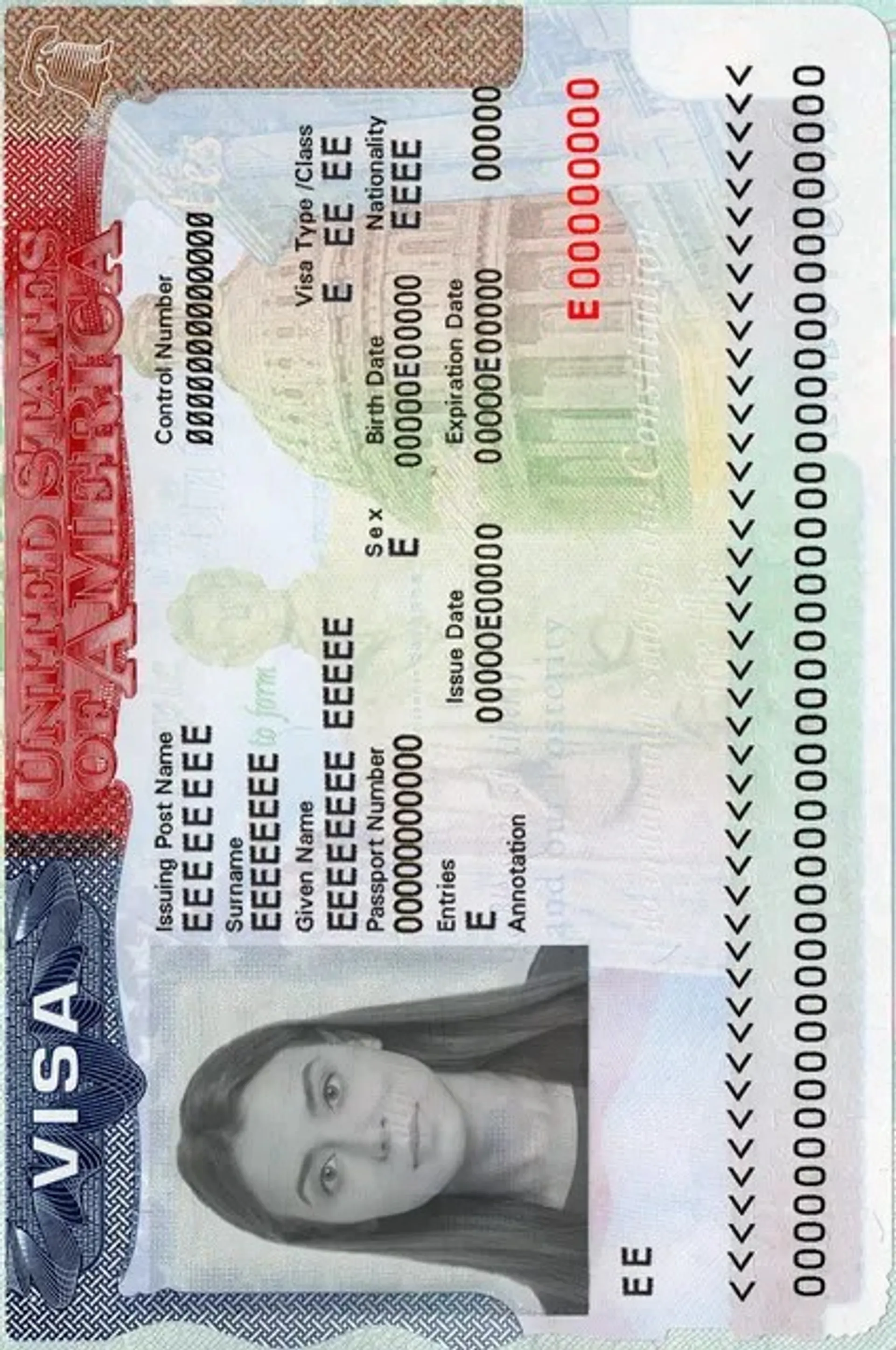 USA Visum - Foto