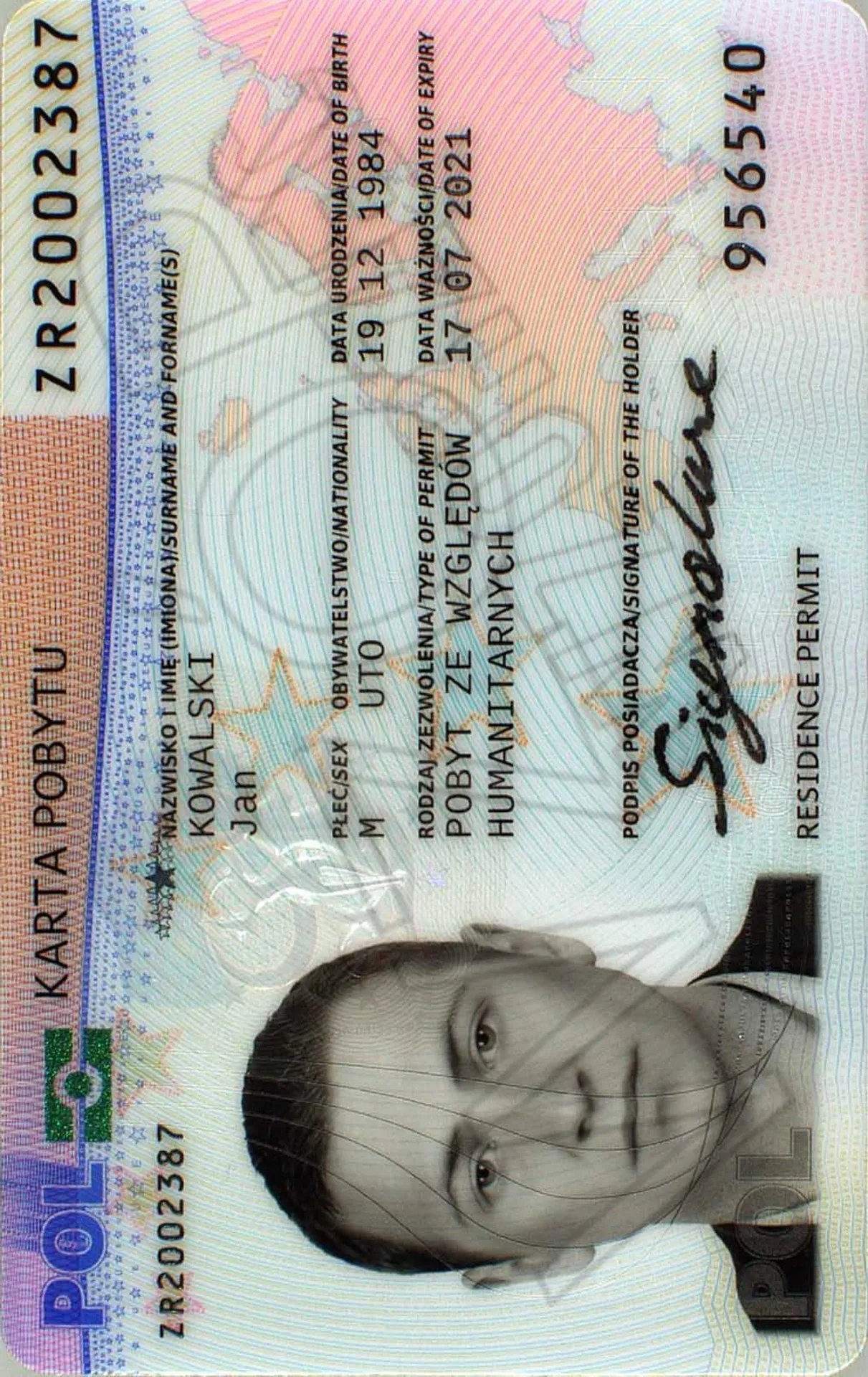 Zdjęcie do karty pobytu