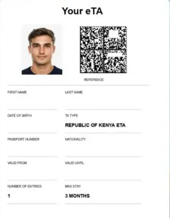 Visum-Foto für Kenia