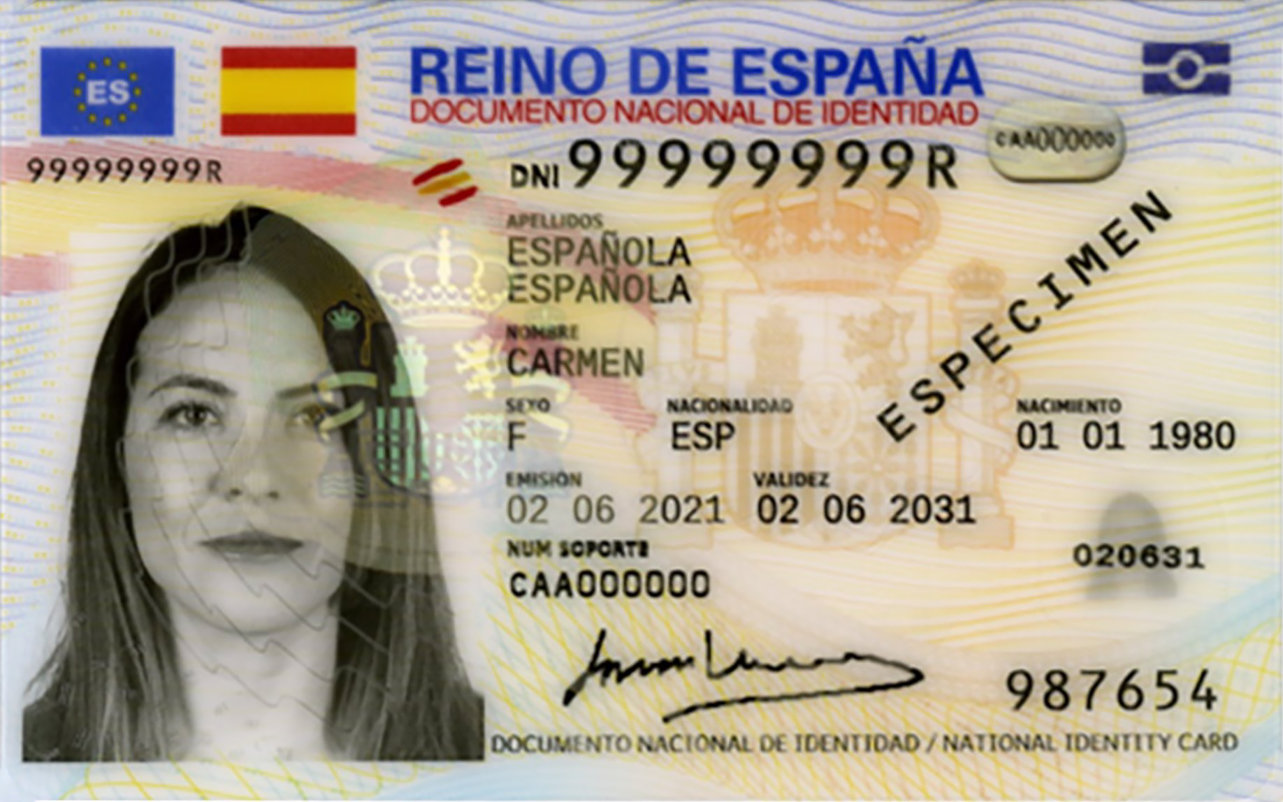 Foto para el DNI 26x32 mm