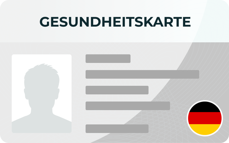Foto für die Krankenkassenkarte