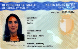 Maltese ID Card Photo