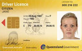 Australian Queensland Driving Licence Photo
