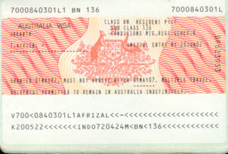 Foto para la visa para Australia 35x45 mm (3,5 x 4,5 cm)